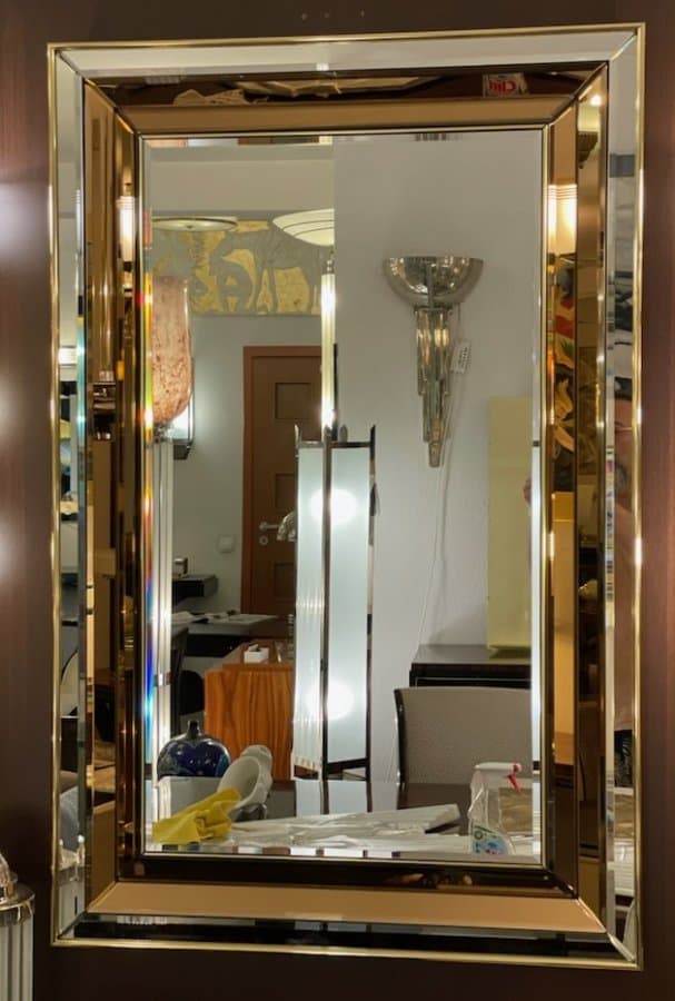 Lustro Złota Rama ArtDeco 70x120cm